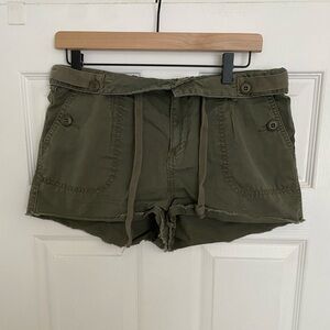 Free People Army Green Shorts